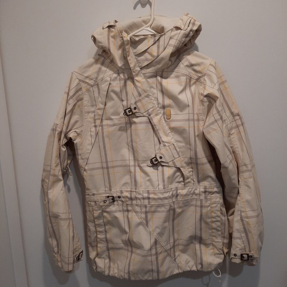 DC Snowboard Jacket Exotex 5000 XS Pullover Cross Chest Zipper magnet snaps